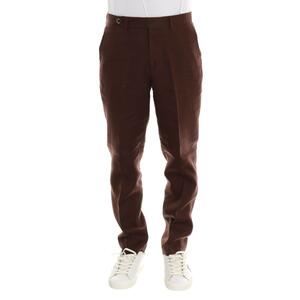 PANTALONE IN LINO SEINSE MARRONE